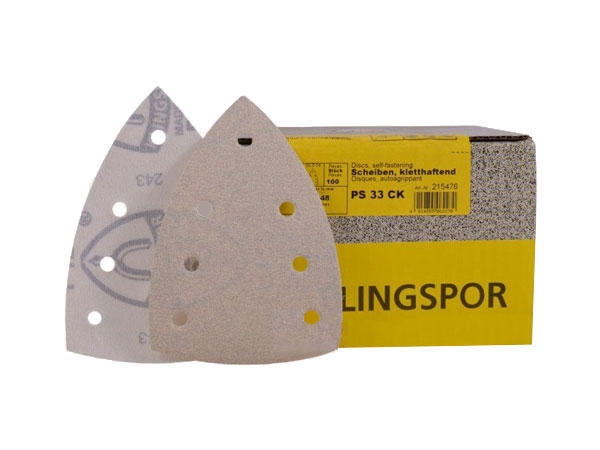 Brusni papir, samopričvršćavajuči PS 33 BK / PS 33 CK, prečnik - 98 x 148 mm, granulacija 80, tip rupe GLS24