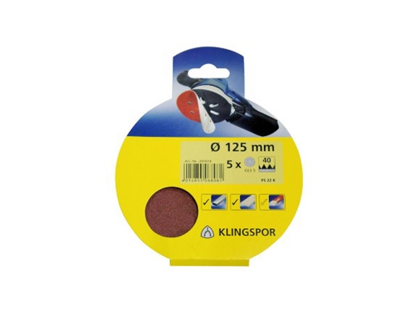 Brusni papir, samopričvršćavajući, PS 22 K D.I.Y. prečnik 115 mm, granulacija 180, Tip rupe 0