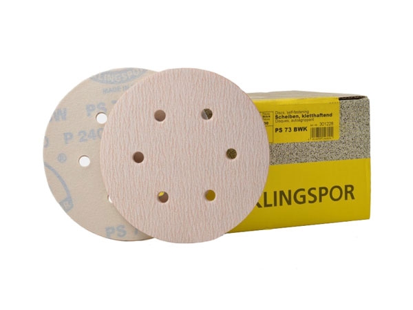 Brusni papir, aktivno oslojen, samoprivršćavajući PS 73 BWK / PS 73 CWK, prečnik 150 mm, granulacija 800, tip rupe - GLS3