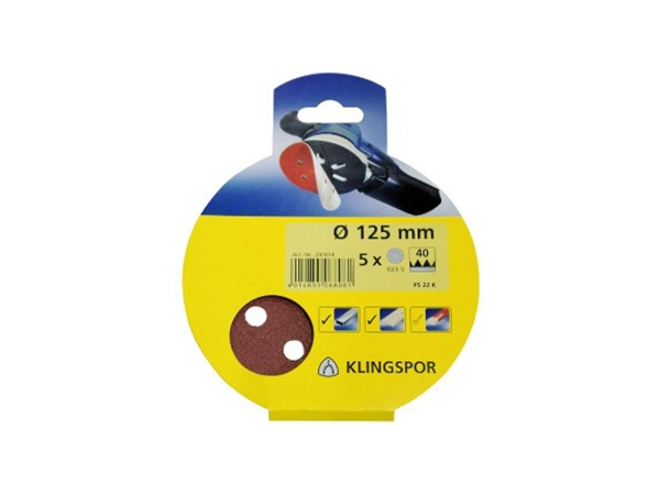 Brusni papir, samopričvršćavajući, PS 22 K D.I.Y. prečnik 115 mm, granulacija 60, Tip rupe GLS 4