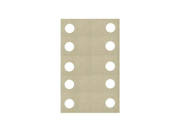 Brusni papir, samopričvršćavajuči PS 33 BK / PS 33 CK, 80 x 133 mm, granulacija 220, tip rupe GL18