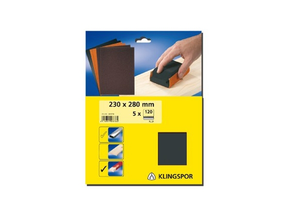 Brusni papir, vodootporan, PS 11 A D.I.Y. pakovanjima, 230 x 280 mm, granulacija 120