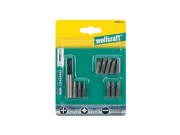 Set nastavaka za šrafljenje Solid 12 delova ravni, PH, PZ, Wolfcraft
