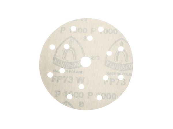 Abrazivni film, aktivno oslojen, samopričvršćavajući FP 73 WK, prečnik 150 mm, granulacija 120, tip rupe GLS47