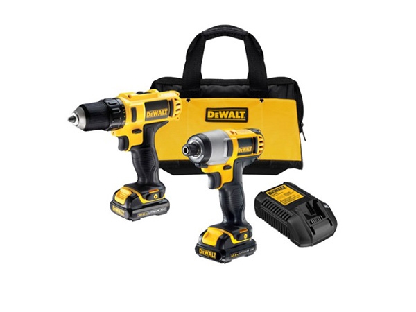 Akumulatorska bušilica-odvijač i akumulatorski udarni odvijač- set DCK211S2