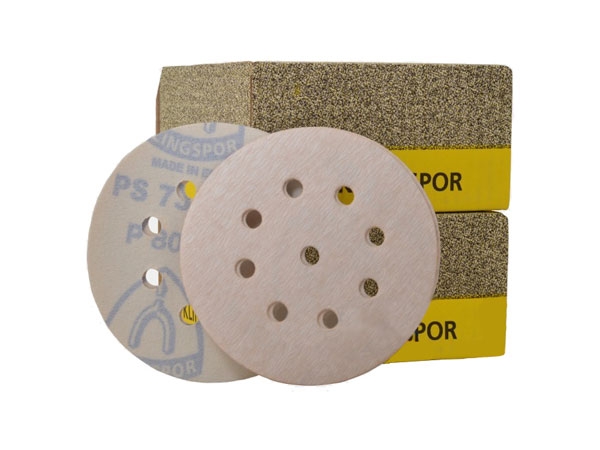 Brusni papir, aktivno oslojen, samoprivršćavajući PS 73 BWK / PS 73 CWK, prečnik 150 mm, granulacija 180, tip rupe - GLS1